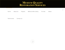 Tablet Screenshot of museumqualityrestorationservices.com
